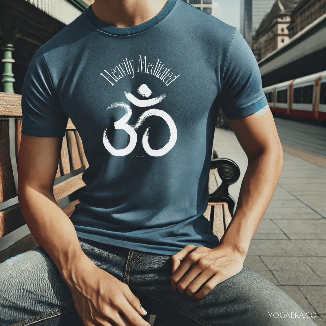 Heavily Meditated Om Symbol Tee T-Shirt Yoga Era