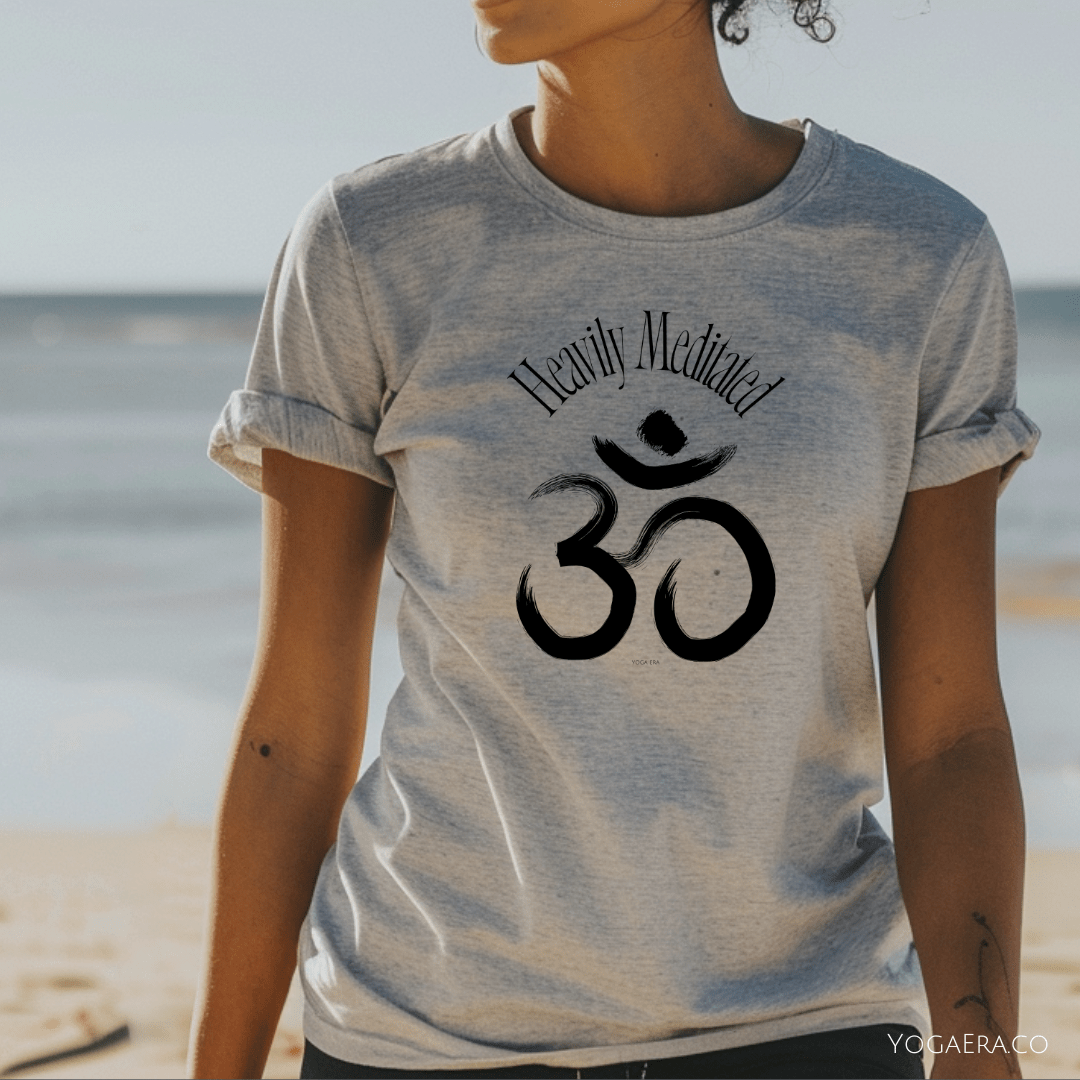 Heavily Meditated Om Symbol Tee T-Shirt Yoga Era