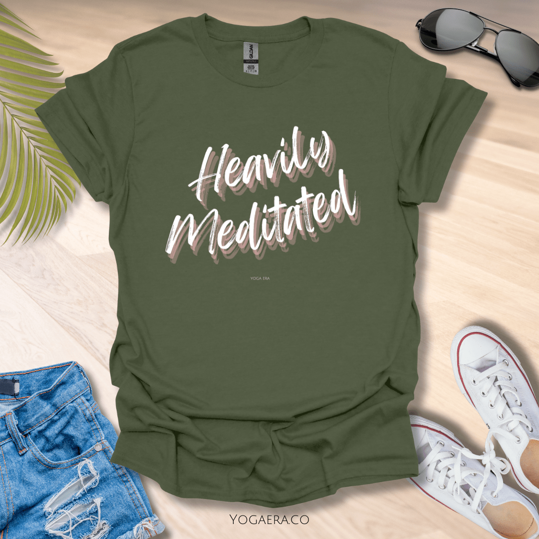 Heavily Meditated Tee Military Green / S T-Shirt Yoga Era