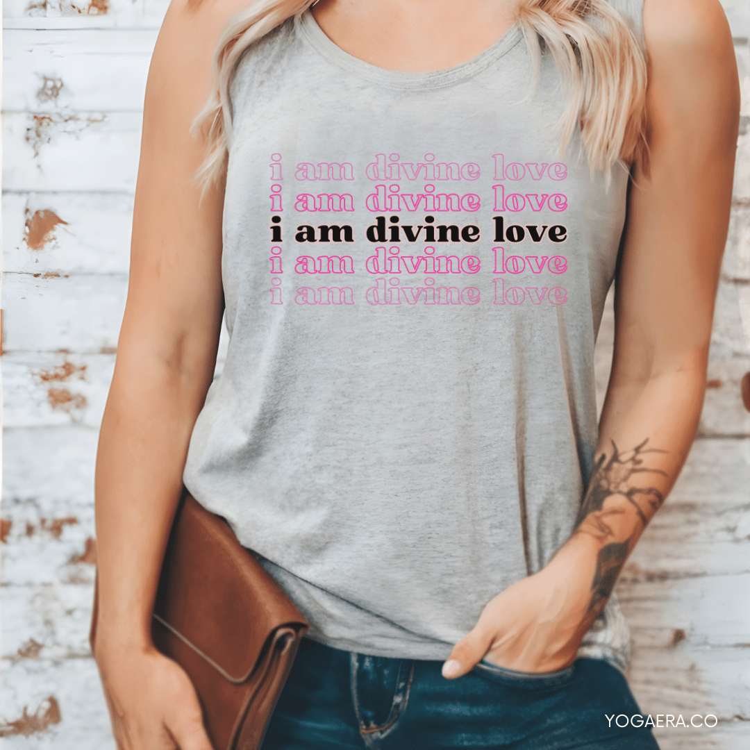 I Am Divine Love Tank Tank Top Yoga Era