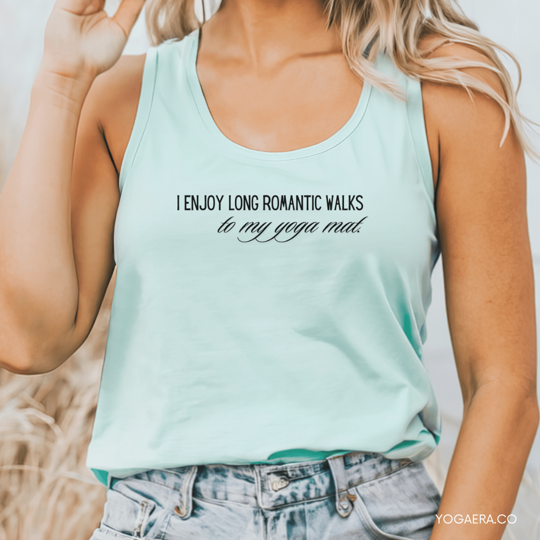I Enjoy Long Romantic Walks to my Yoga Mat Tank Tank Top Yoga Era