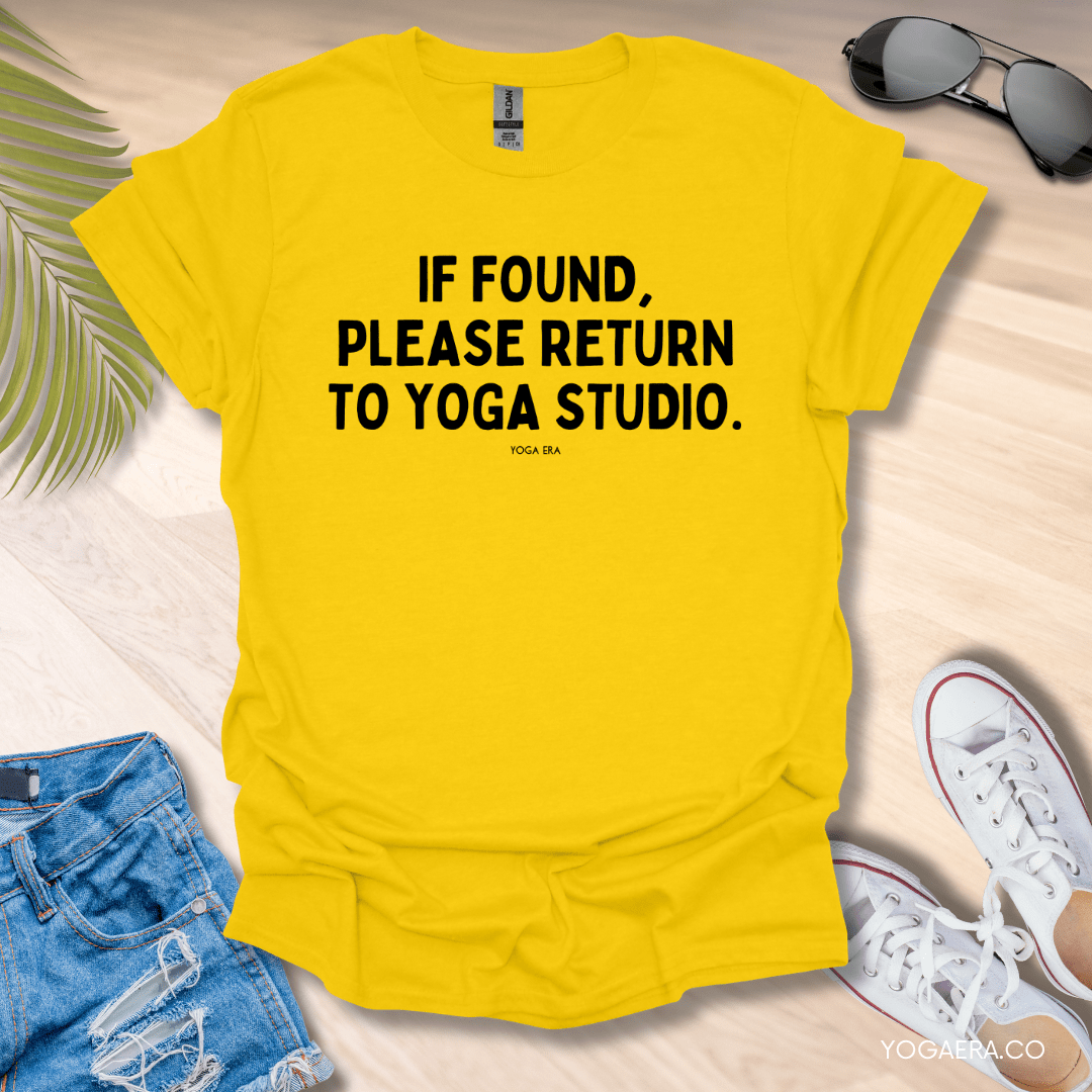 If Found, Please Return to Yoga Studio Tee Daisy / S T-Shirt Yoga Era