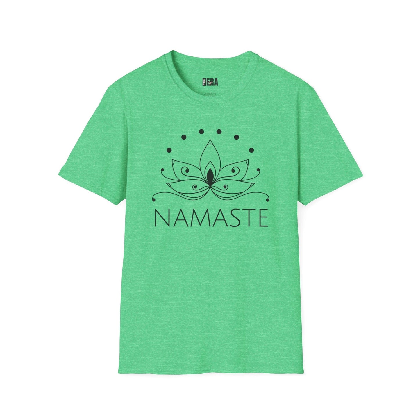 Line Art Lotus Flower Namaste Tee T-Shirt Yoga Era