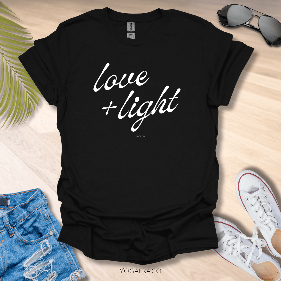 Love & Light Tee Black / S T-Shirt Yoga Era