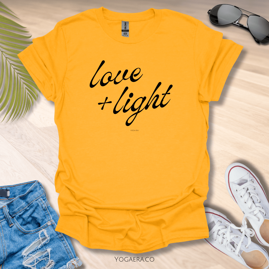 Love & Light Tee Gold / S T-Shirt Yoga Era