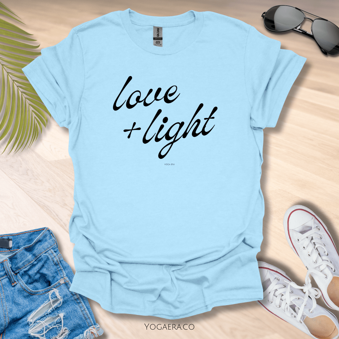 Love & Light Tee Light Blue / S T-Shirt Yoga Era