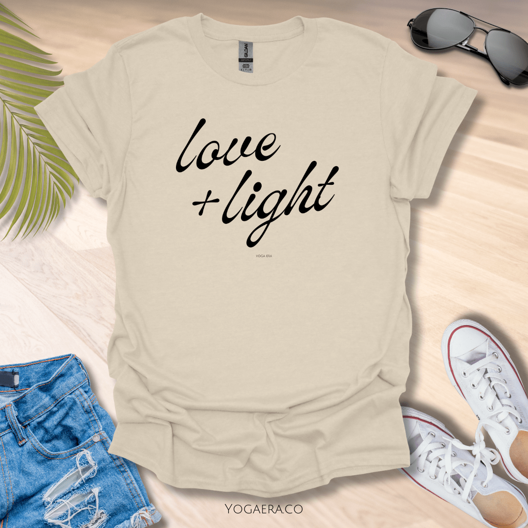 Love & Light Tee Natural / S T-Shirt Yoga Era