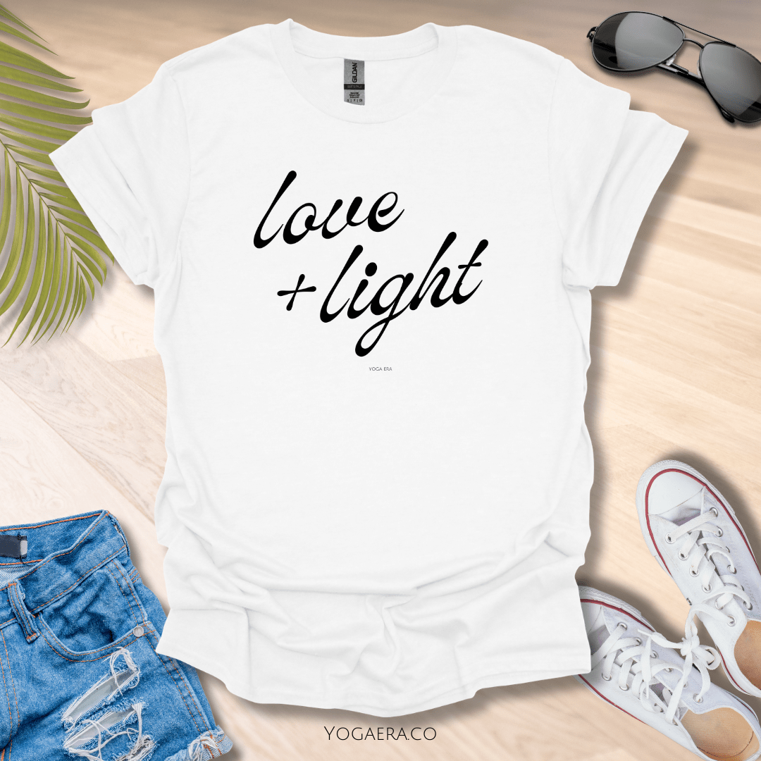 Love & Light Tee White / L T-Shirt Yoga Era