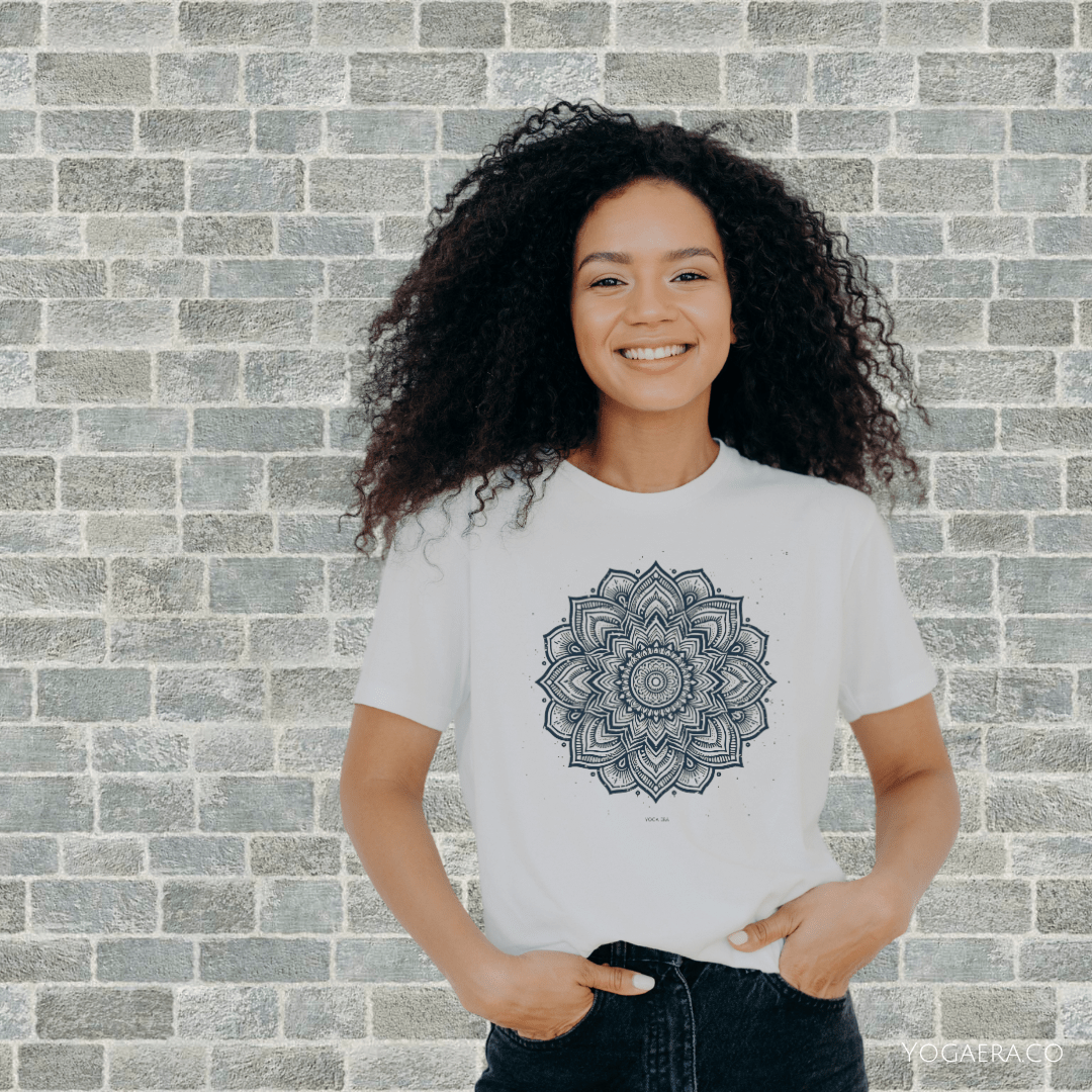 Mandala Flower Tee T-Shirt Yoga Era