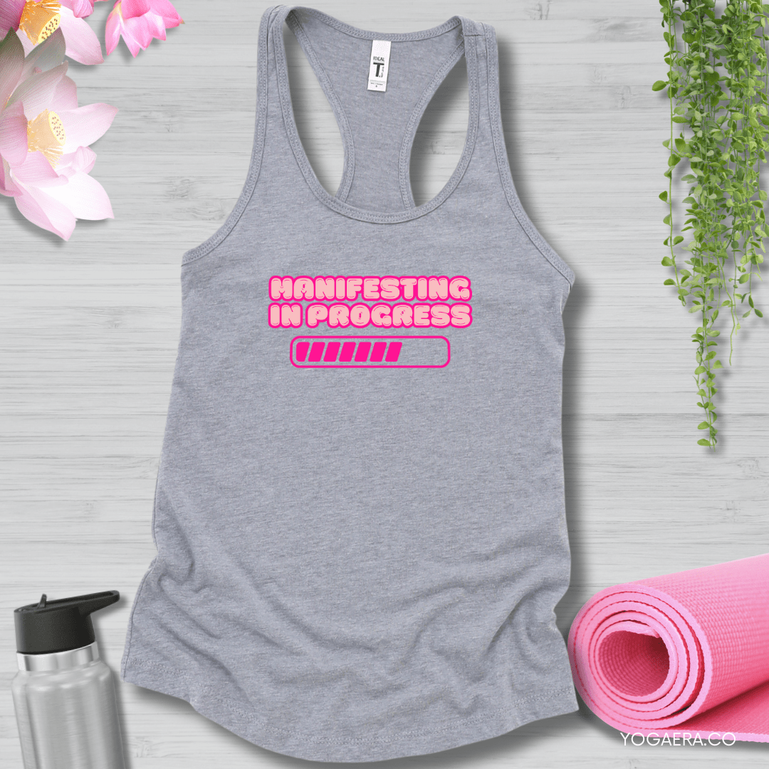Manifesting in Progress Tank 💫 XS / Heather Grey Tank Top Yoga Era