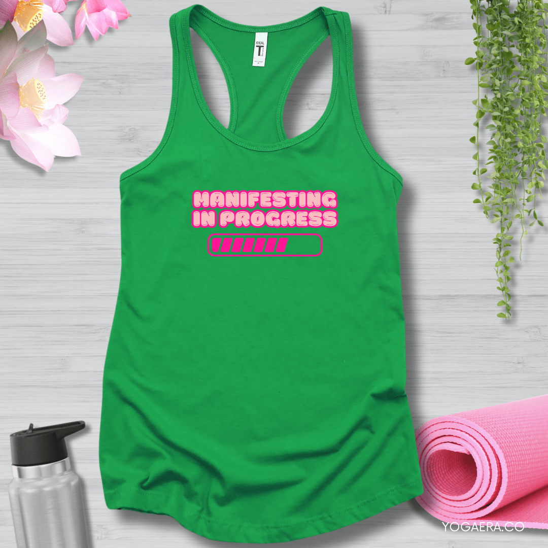 Manifesting in Progress Tank 💫 XS / Kelly Green Tank Top Yoga Era