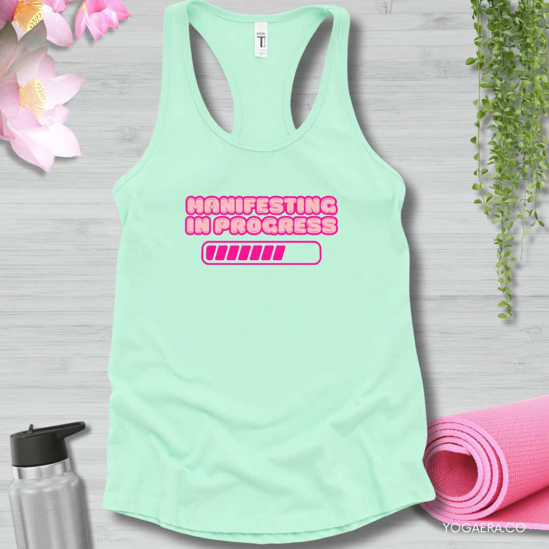 Manifesting in Progress Tank 💫 XS / Mint Tank Top Yoga Era