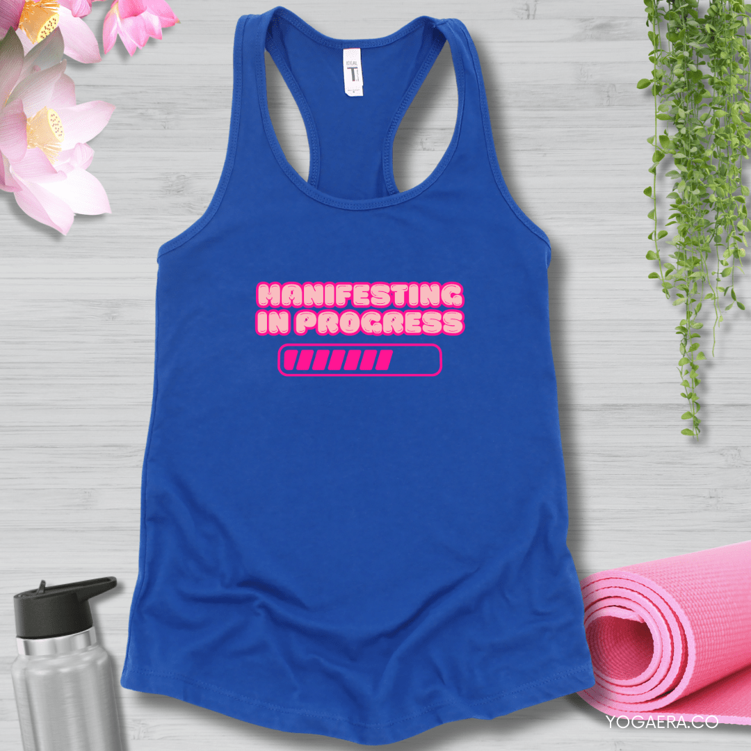 Manifesting in Progress Tank 💫 XS / Royal Tank Top Yoga Era