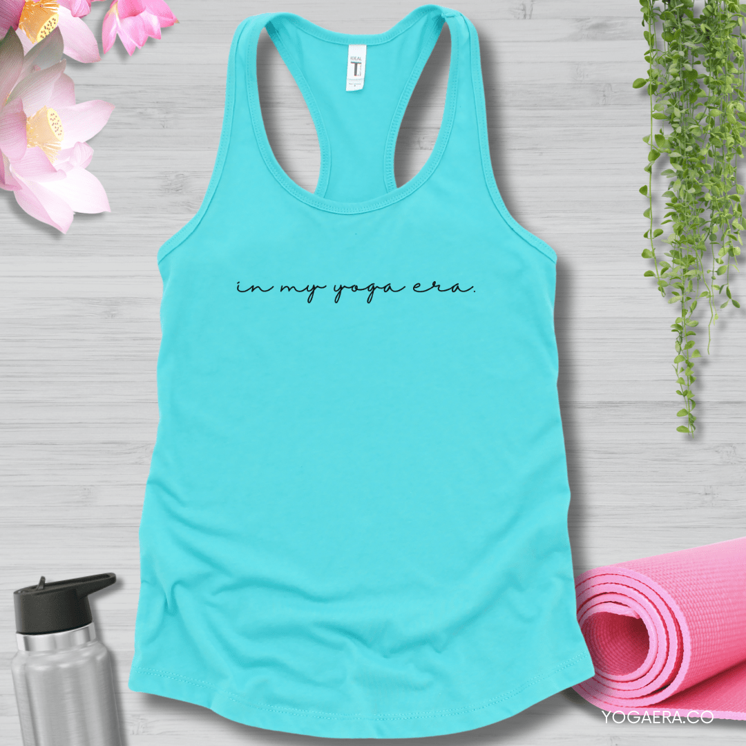 Minimalist In My Yoga Era Tank XS / Tahiti Blue Tank Top Yoga Era