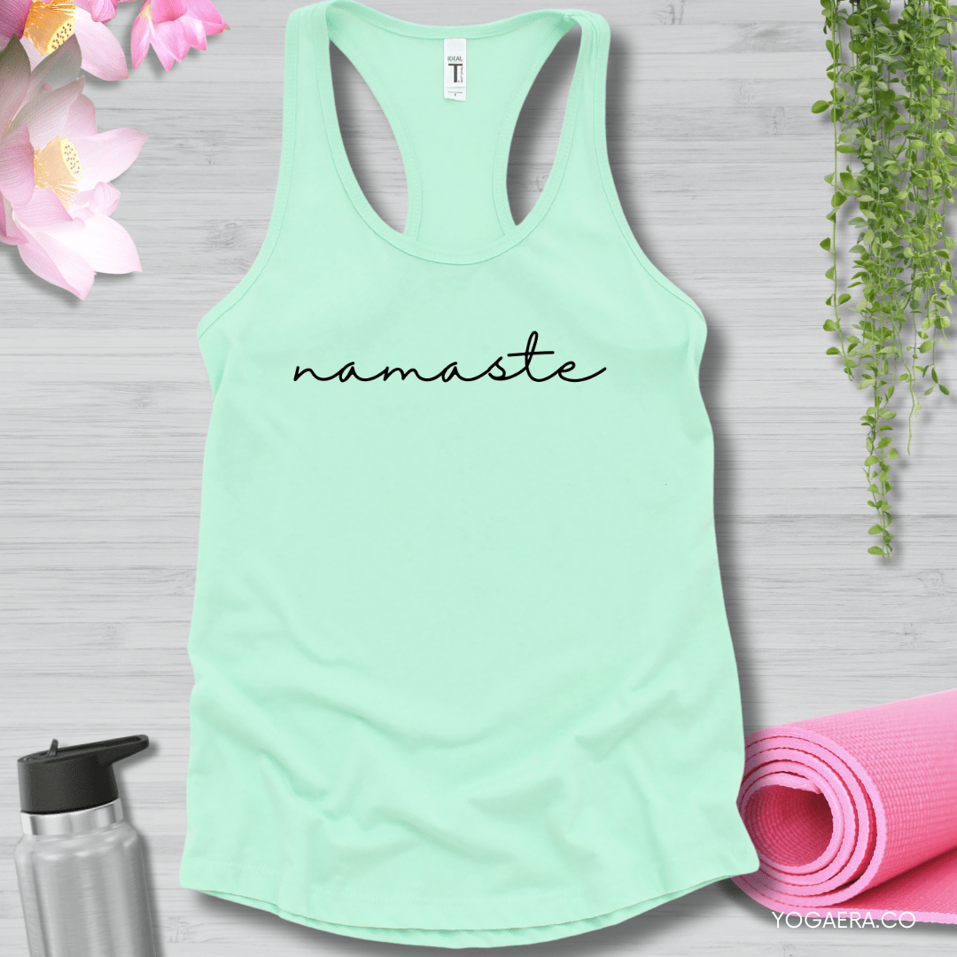 Minimalist Namaste Tank 🙏🏻 XS / Mint Tank Top Yoga Era