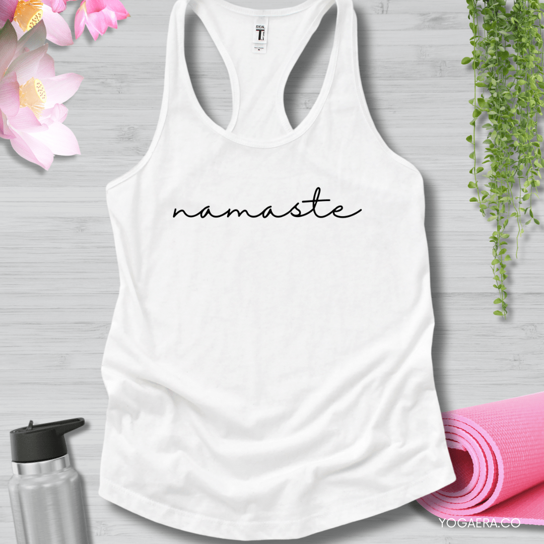 Minimalist Namaste Tank 🙏🏻 XS / White Tank Top Yoga Era