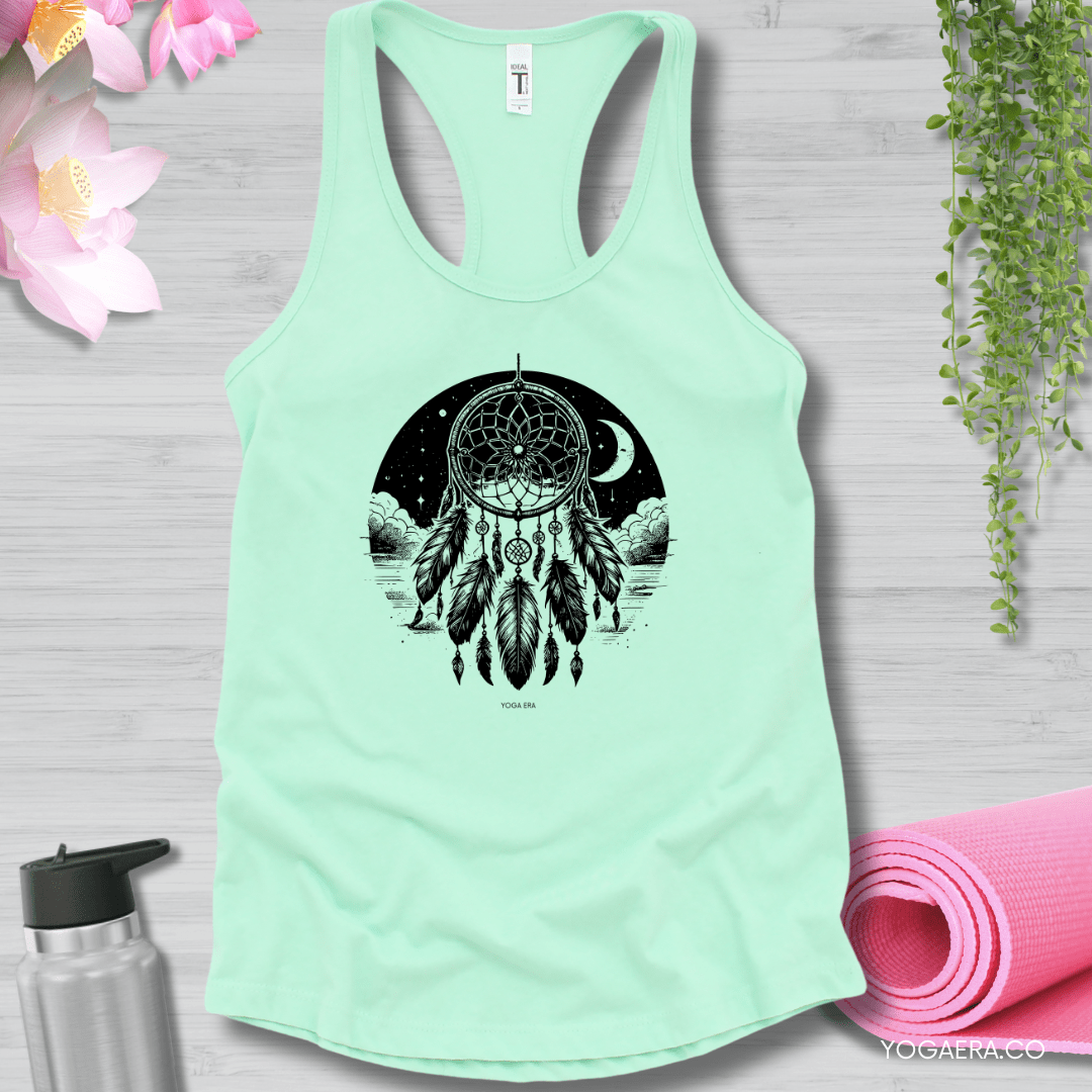 Moonlit Dreamcatcher Tank XS / Mint Tank Top Yoga Era