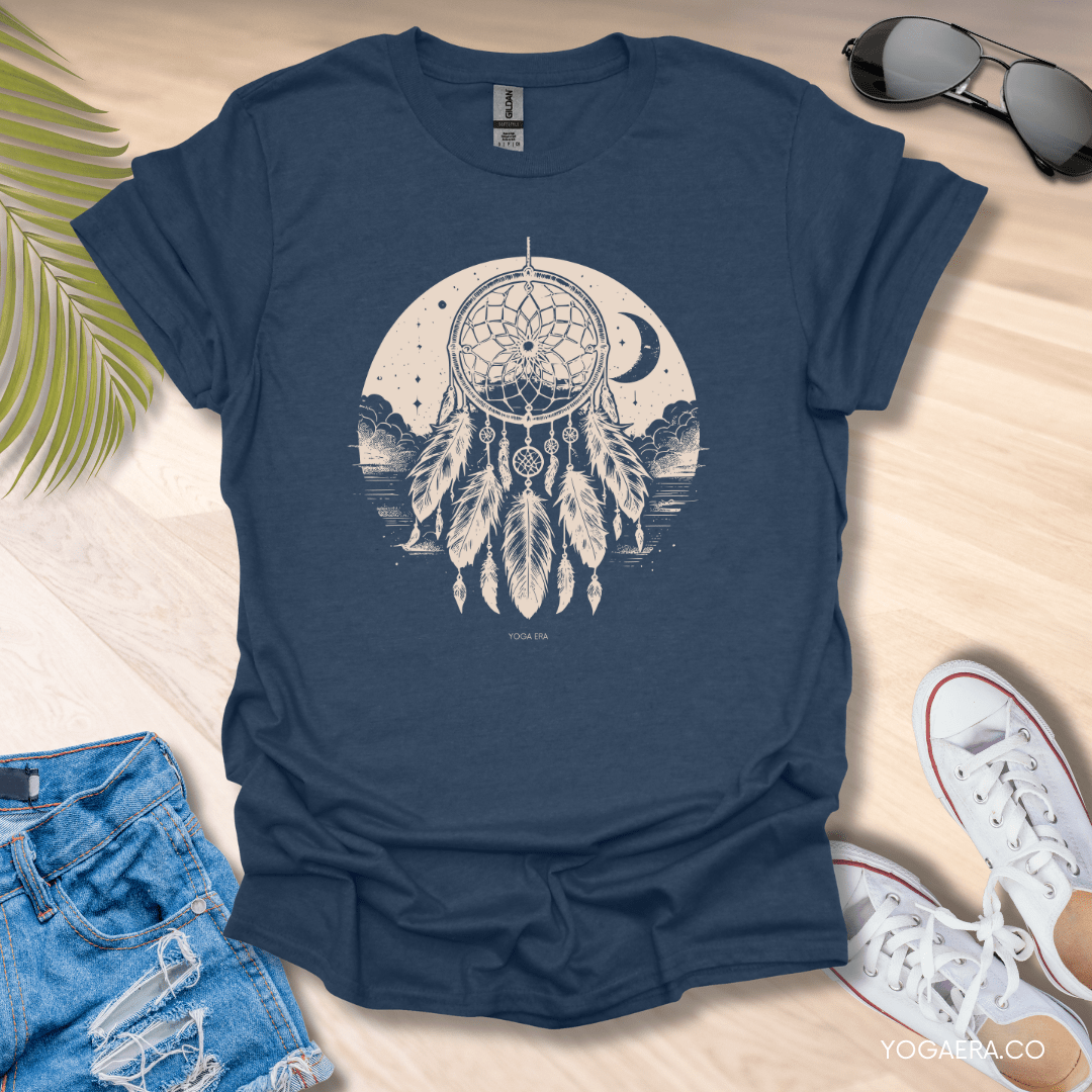 Moonlit Dreamcatcher Tee Heather Navy / S T-Shirt Yoga Era