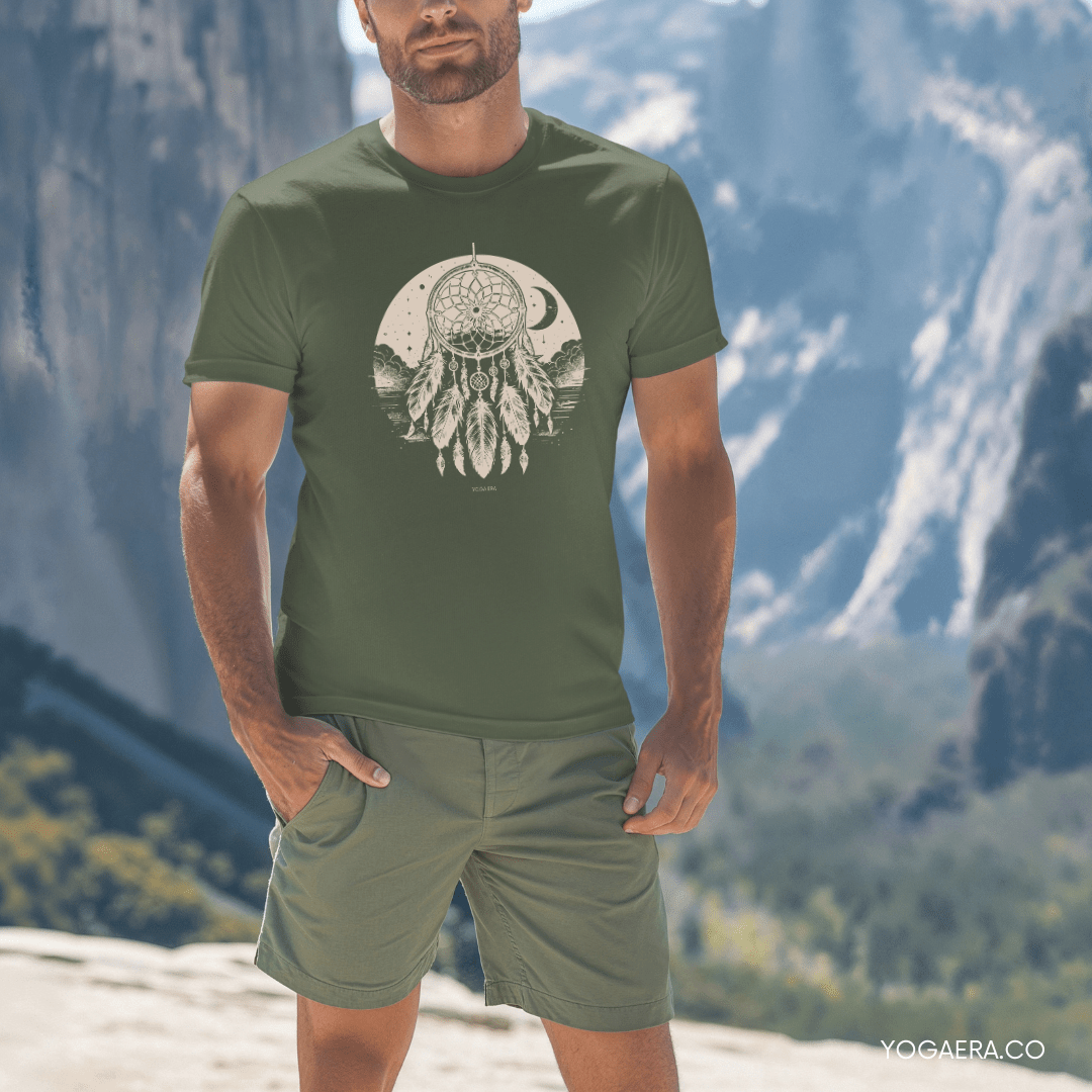 Moonlit Dreamcatcher Tee T-Shirt Yoga Era