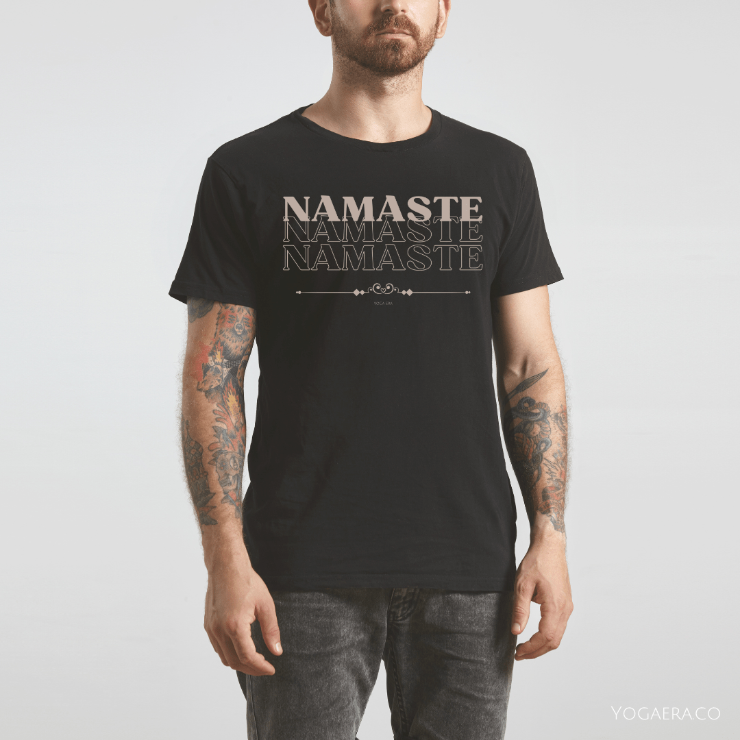 Namaste Namaste Namaste Tee T-Shirt Yoga Era