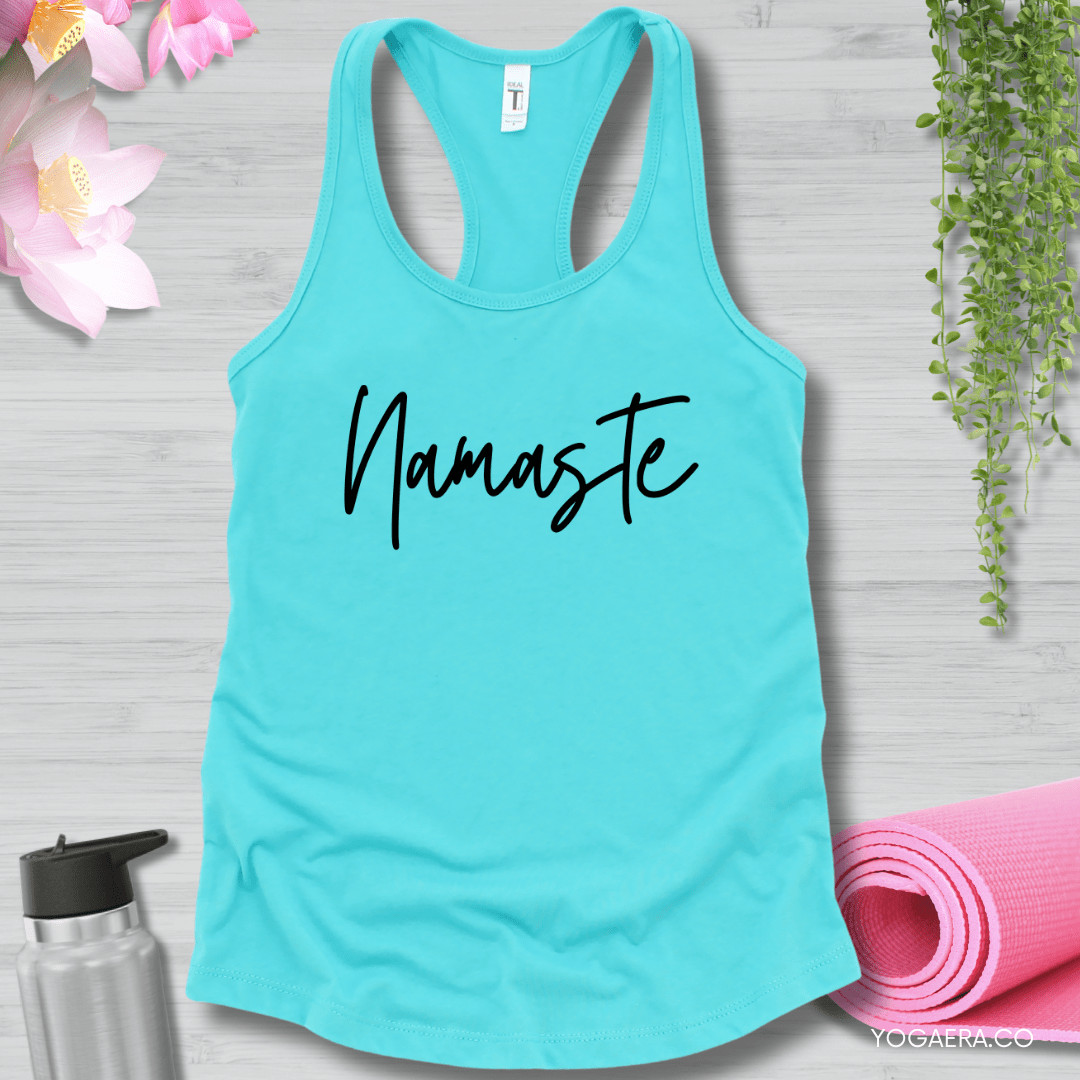Namaste Tank XS / Tahiti Blue Tank Top Yoga Era