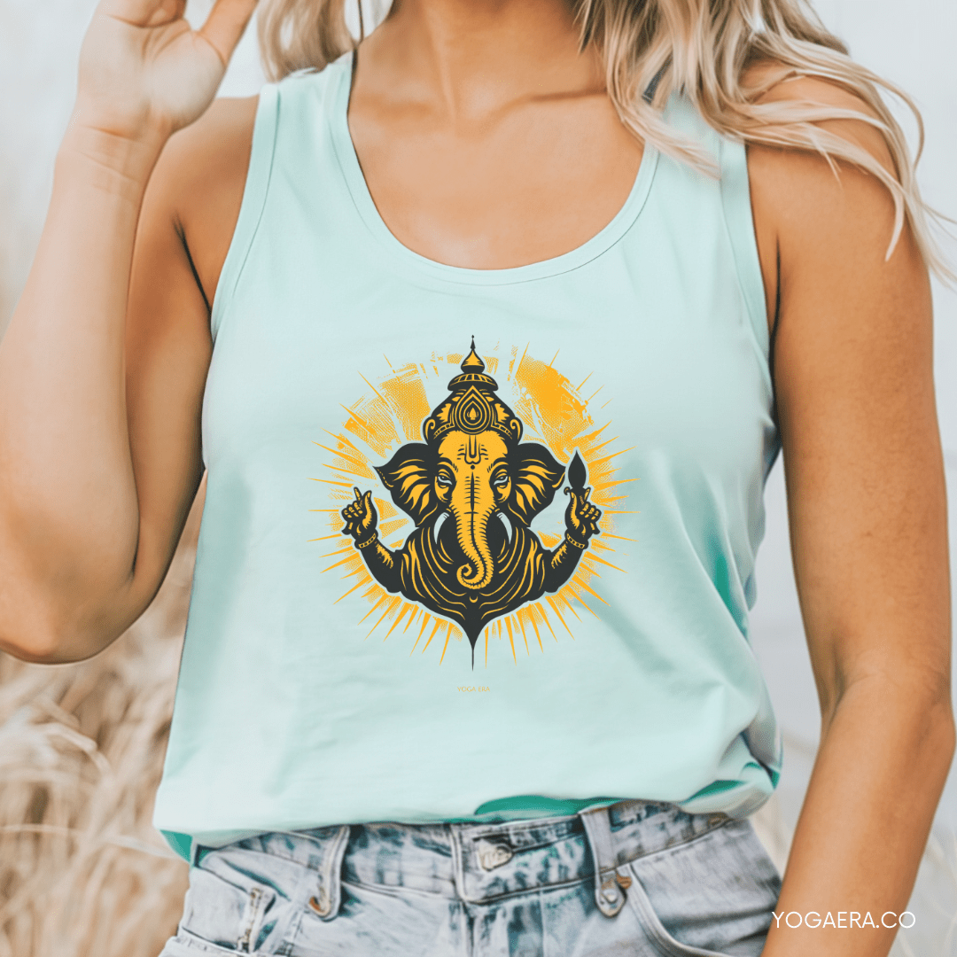 Retro Ganesha Tank Tank Top Yoga Era