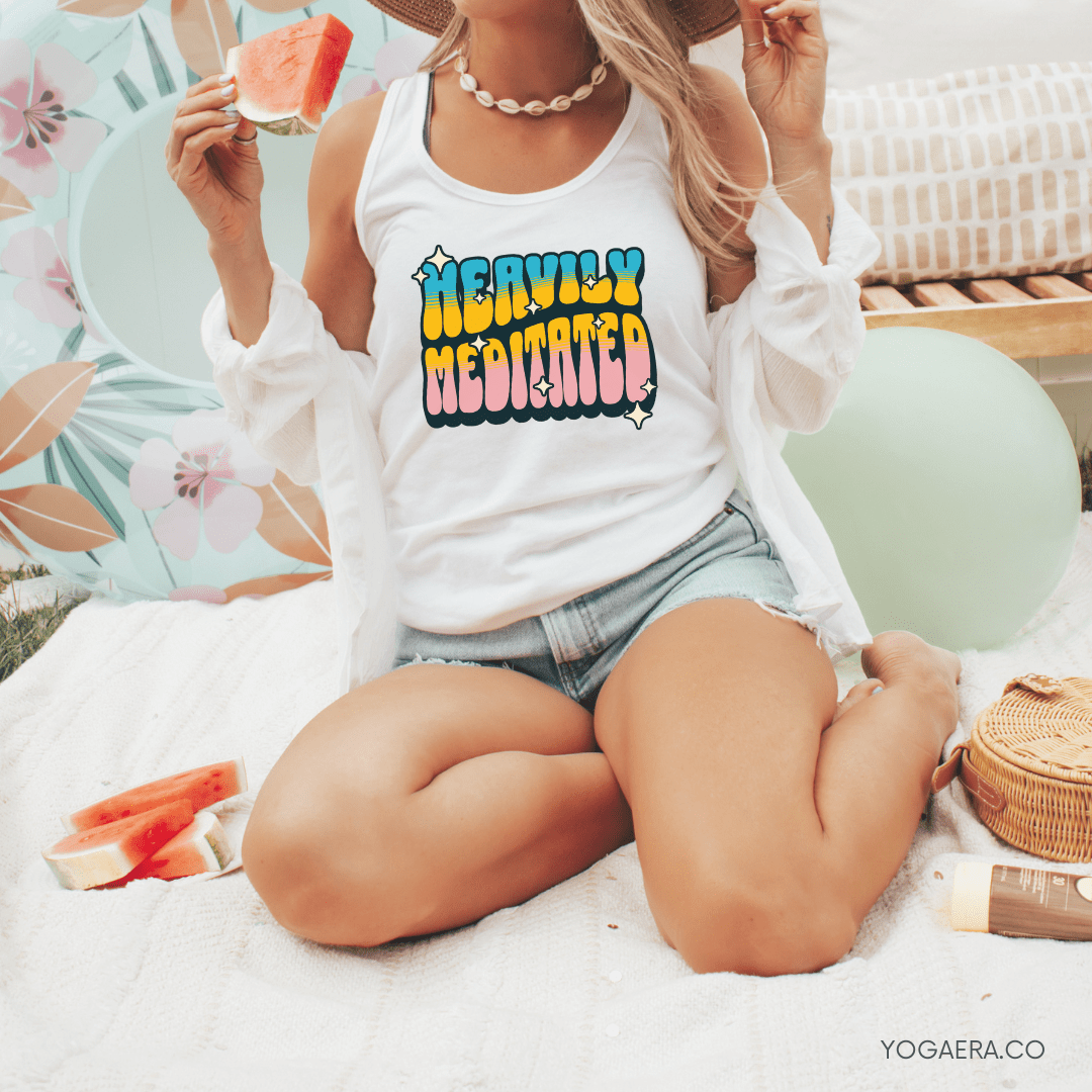 Retro Heavily Meditated Tank Tank Top Yoga Era