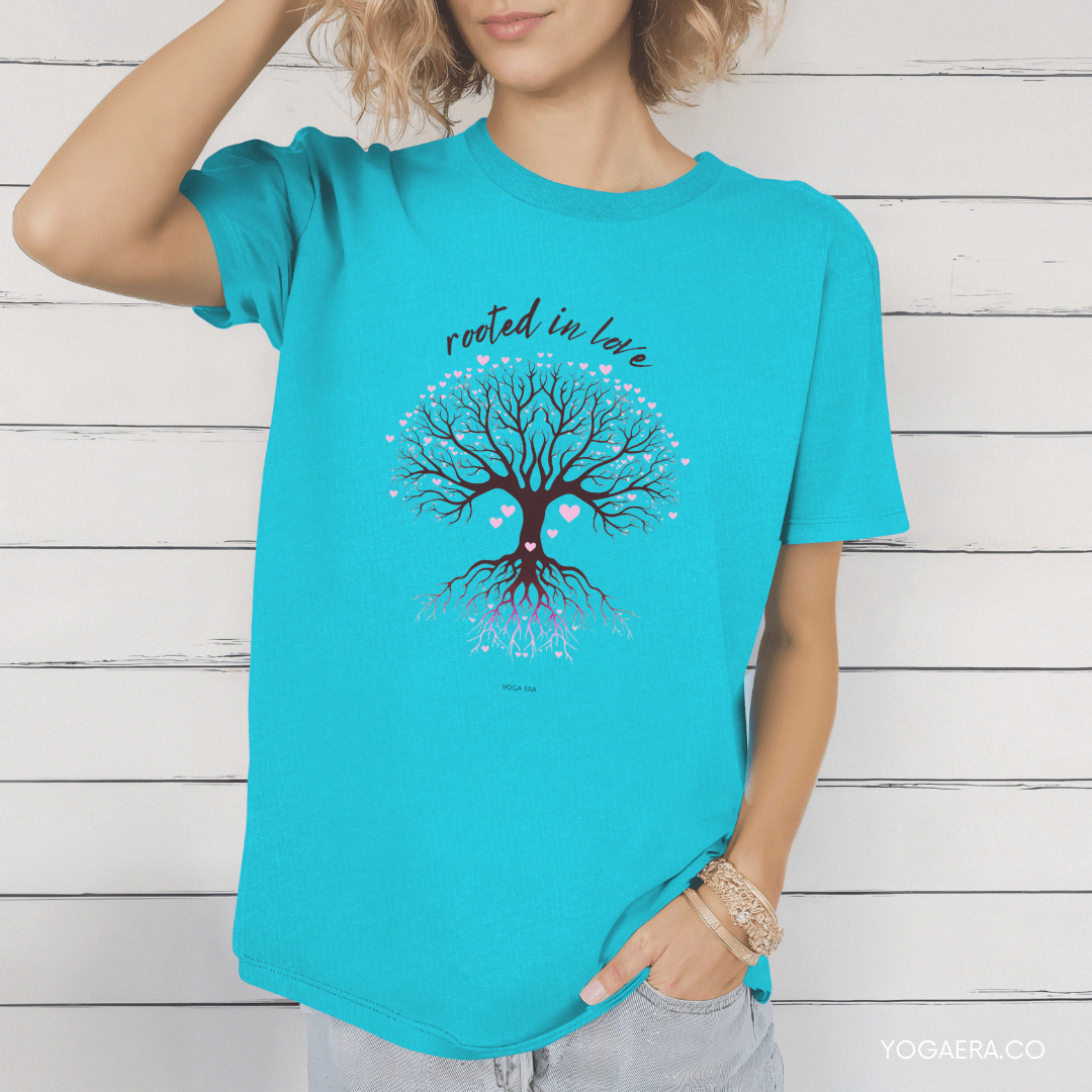 Rooted in Love Tree Tee T-Shirt Yoga Era