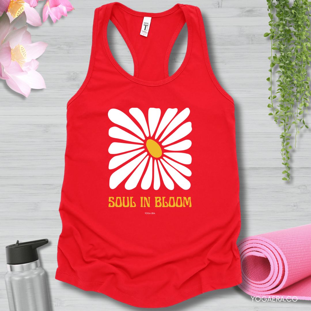 Soul In Bloom Flower Tank XS / Red Tank Top Yoga Era