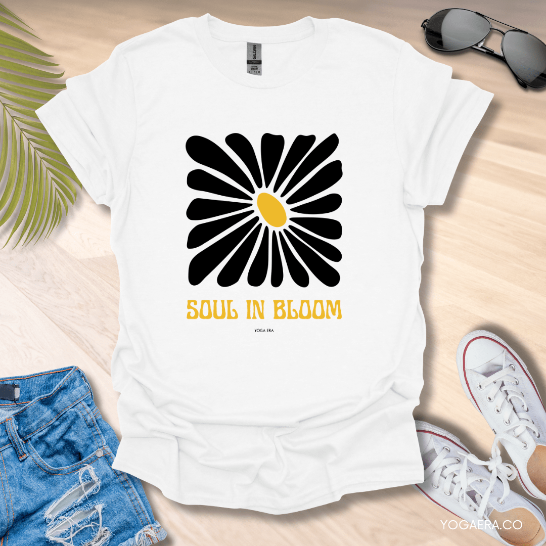 Soul In Bloom Flower Tee White / S T-Shirt Yoga Era