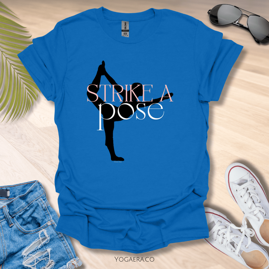 Strike a Pose Yogi Silhouette Tee Royal / S T-Shirt Yoga Era
