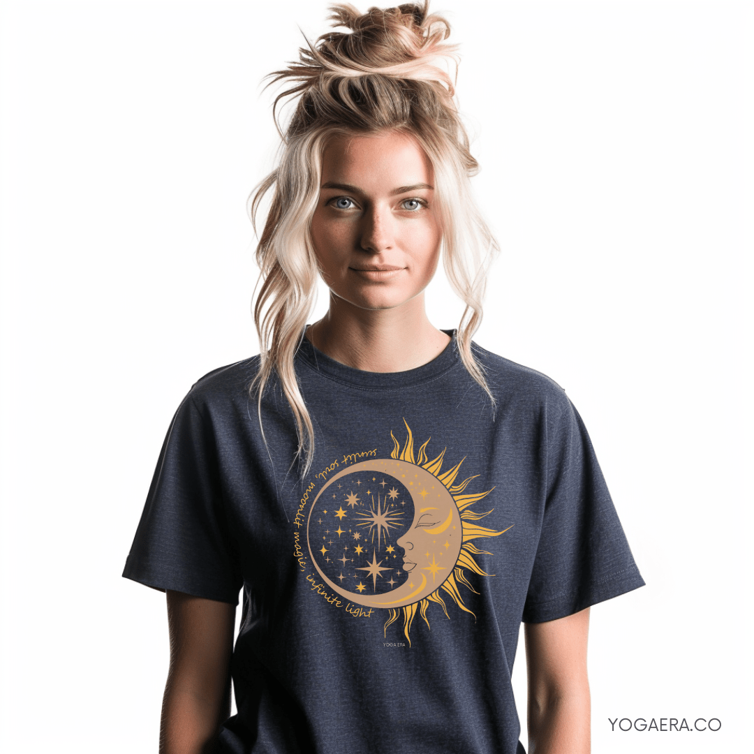Sunlit Soul, Moonlit Magic, Infinite Light Tee T-Shirt Yoga Era