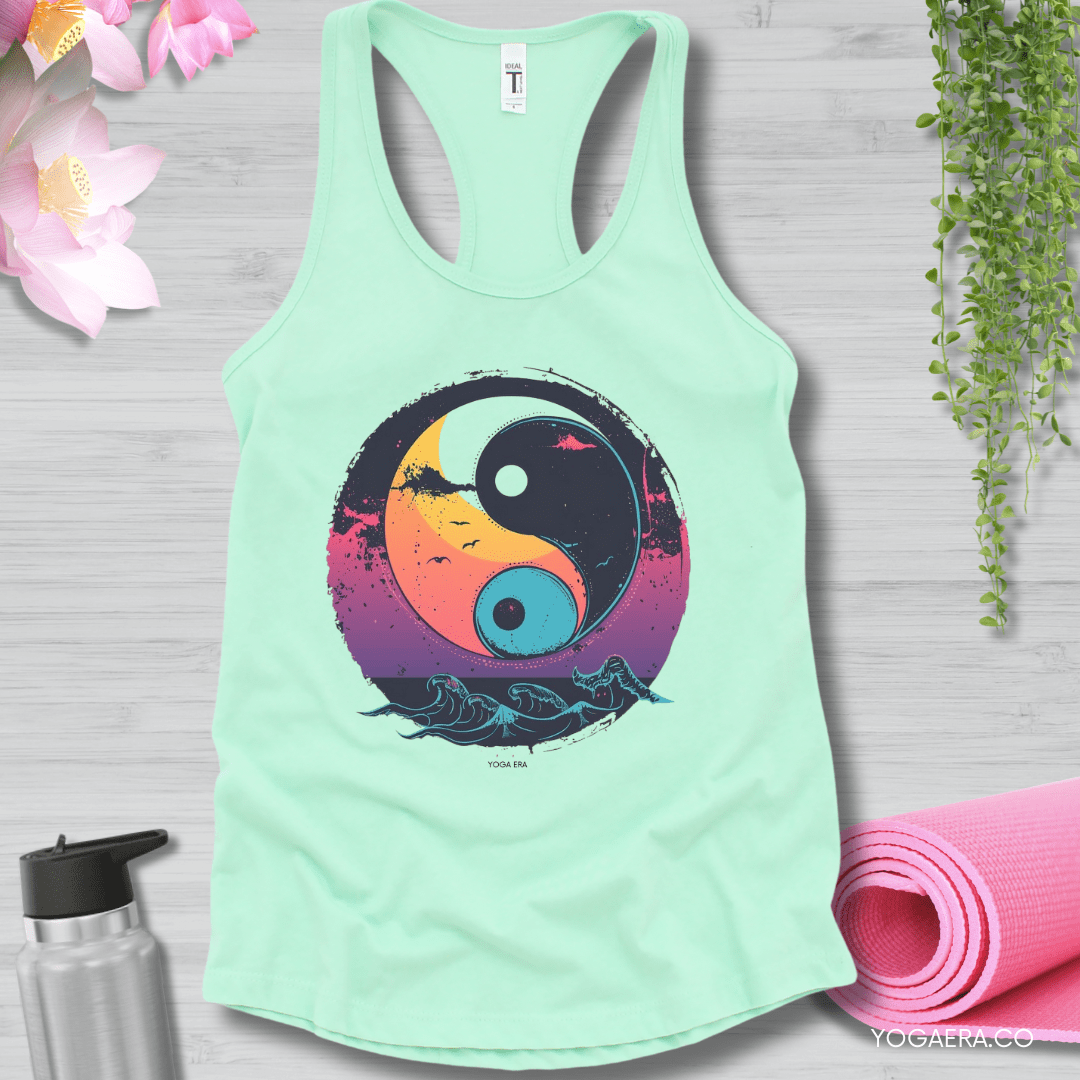 Twilight Yin Yang Tank ☯️ XS / Mint Tank Top Yoga Era