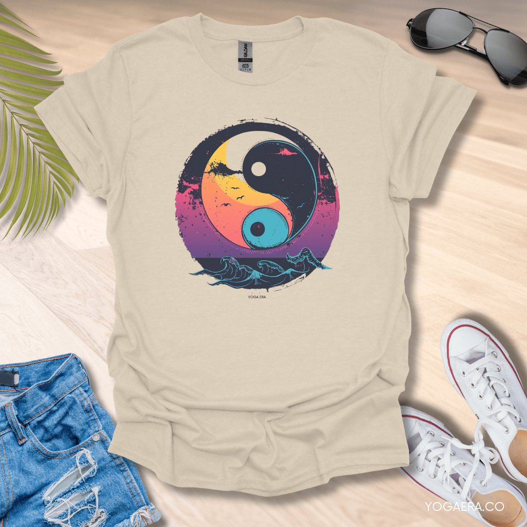 Twilight Yin Yang Tee Natural / S T-Shirt Yoga Era