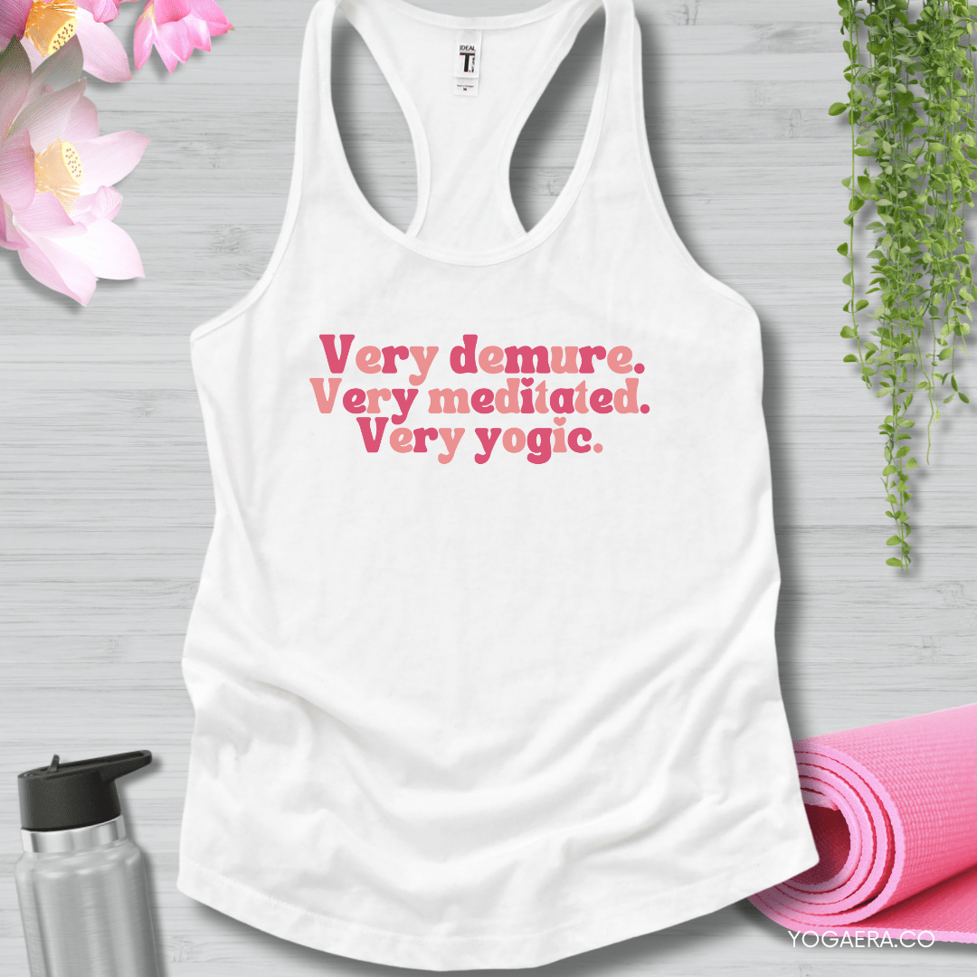 Very Demure Tank XS / White Tank Top Yoga Era