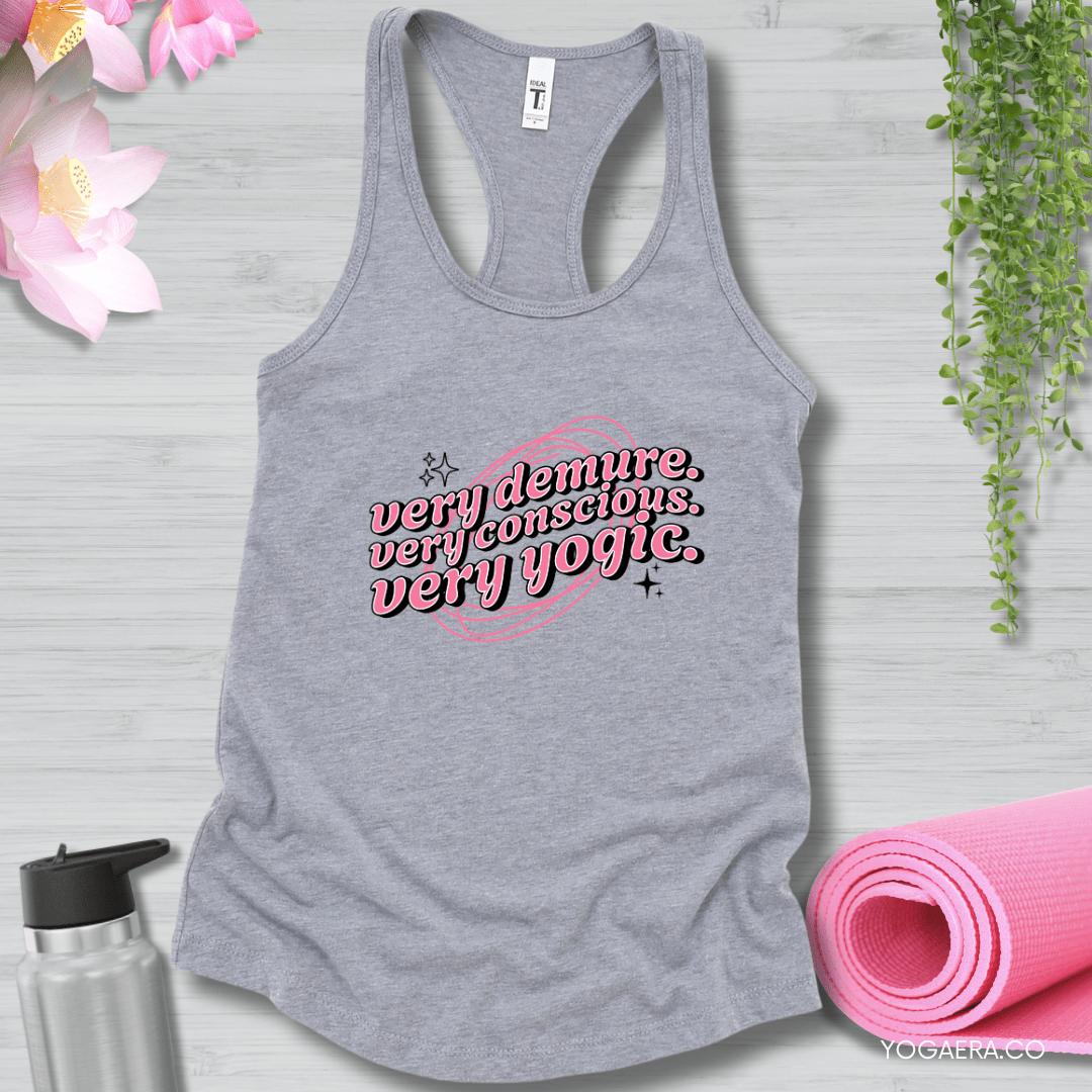 Very Demure. Very Conscious. Very Yogic. Tank XS / Heather Grey Tank Top Yoga Era