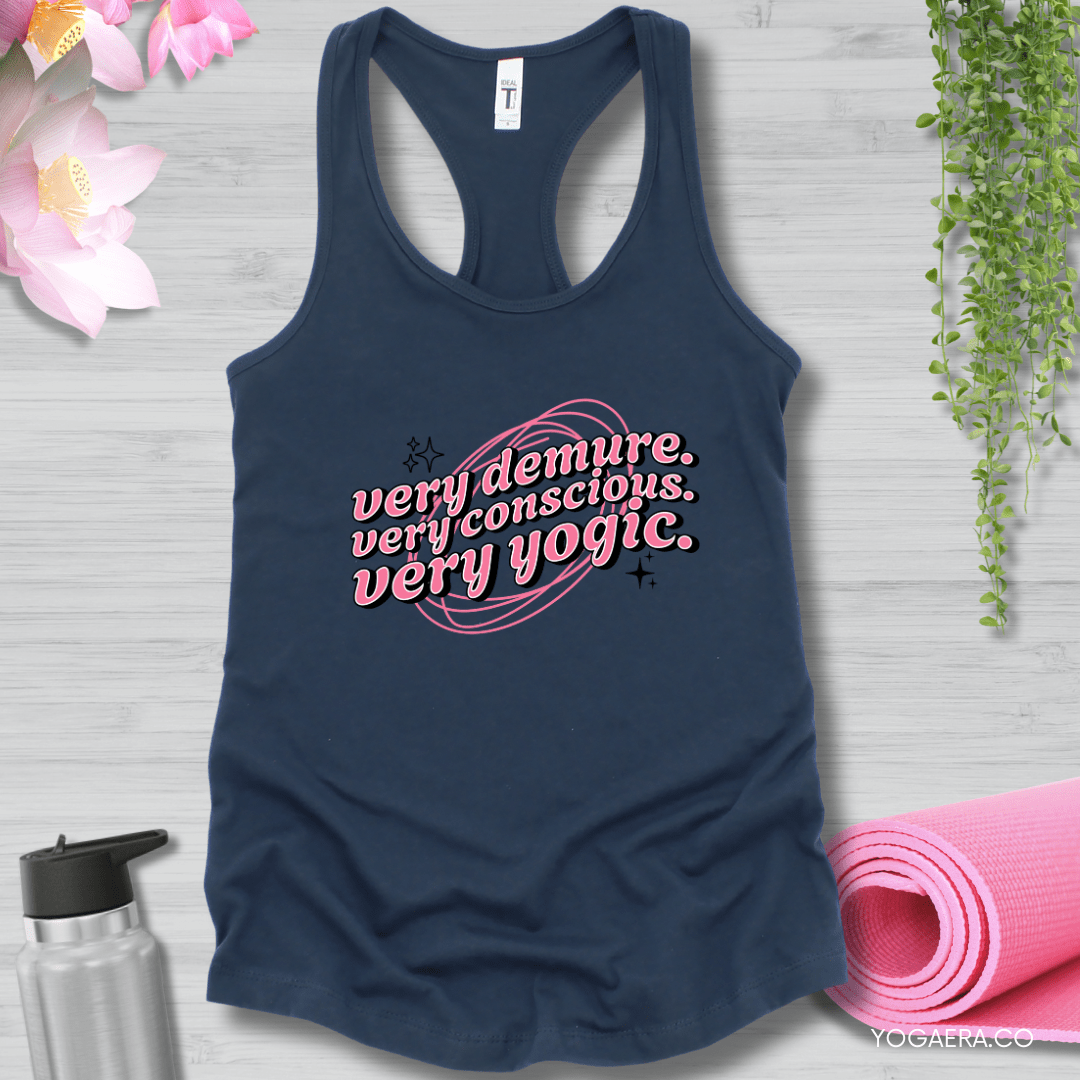 Very Demure. Very Conscious. Very Yogic. Tank XS / Indigo Tank Top Yoga Era