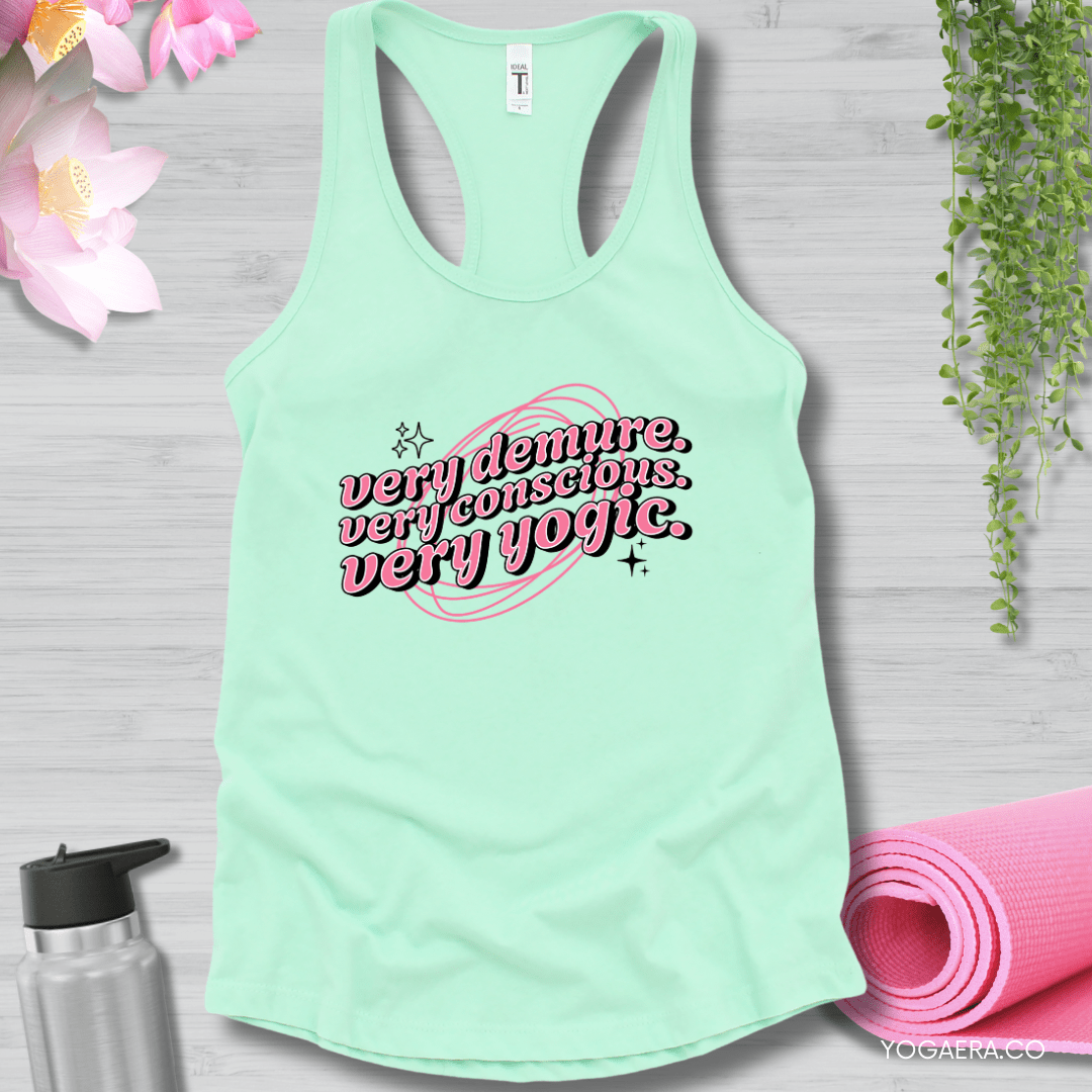 Very Demure. Very Conscious. Very Yogic. Tank XS / Mint Tank Top Yoga Era