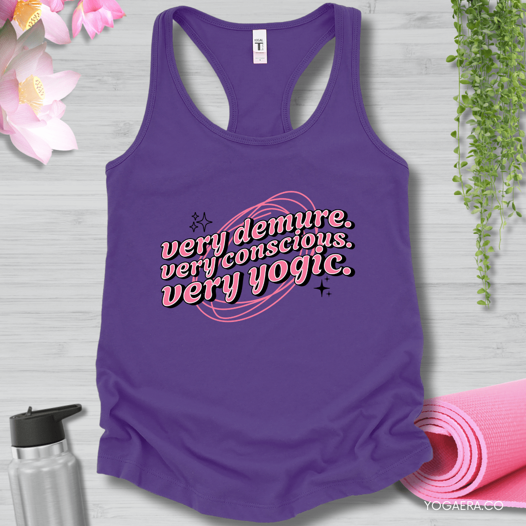 Very Demure. Very Conscious. Very Yogic. Tank XS / Purple Rush Tank Top Yoga Era
