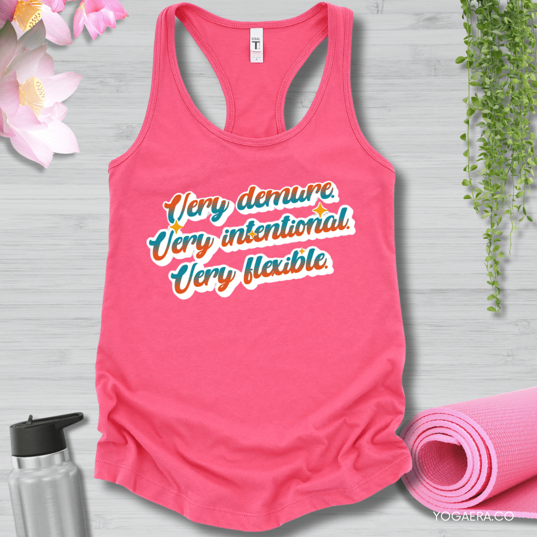 Very Demure. Very Intentional. Very Flexible. Tank XS / Hot Pink Tank Top Yoga Era