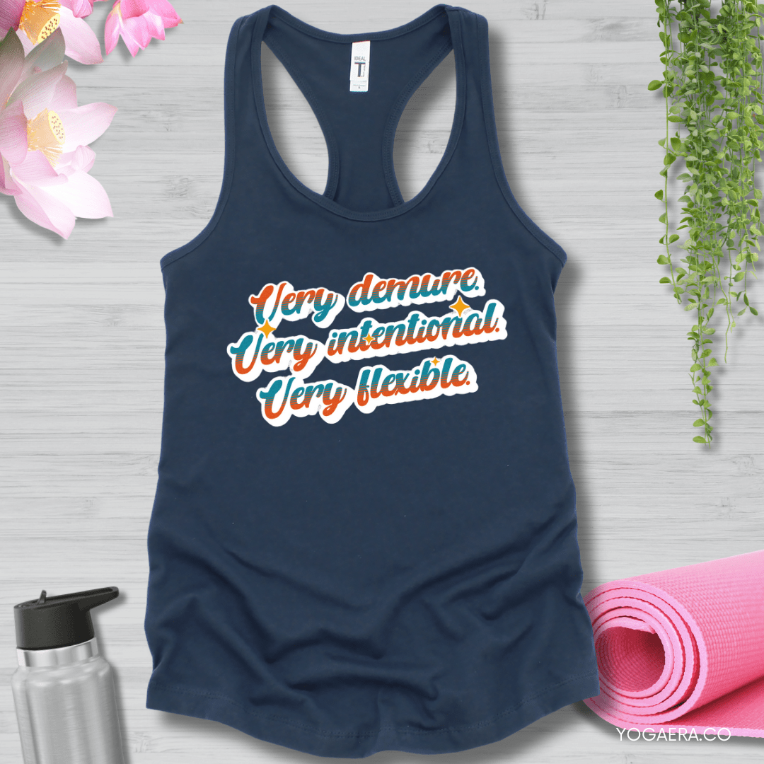 Very Demure. Very Intentional. Very Flexible. Tank XS / Indigo Tank Top Yoga Era