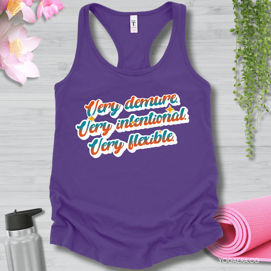 Very Demure. Very Intentional. Very Flexible. Tank XS / Purple Rush Tank Top Yoga Era