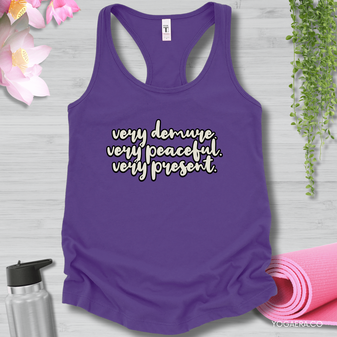 Very Demure. Very Peaceful. Very Present. Tank XS / Purple Rush Tank Top Yoga Era