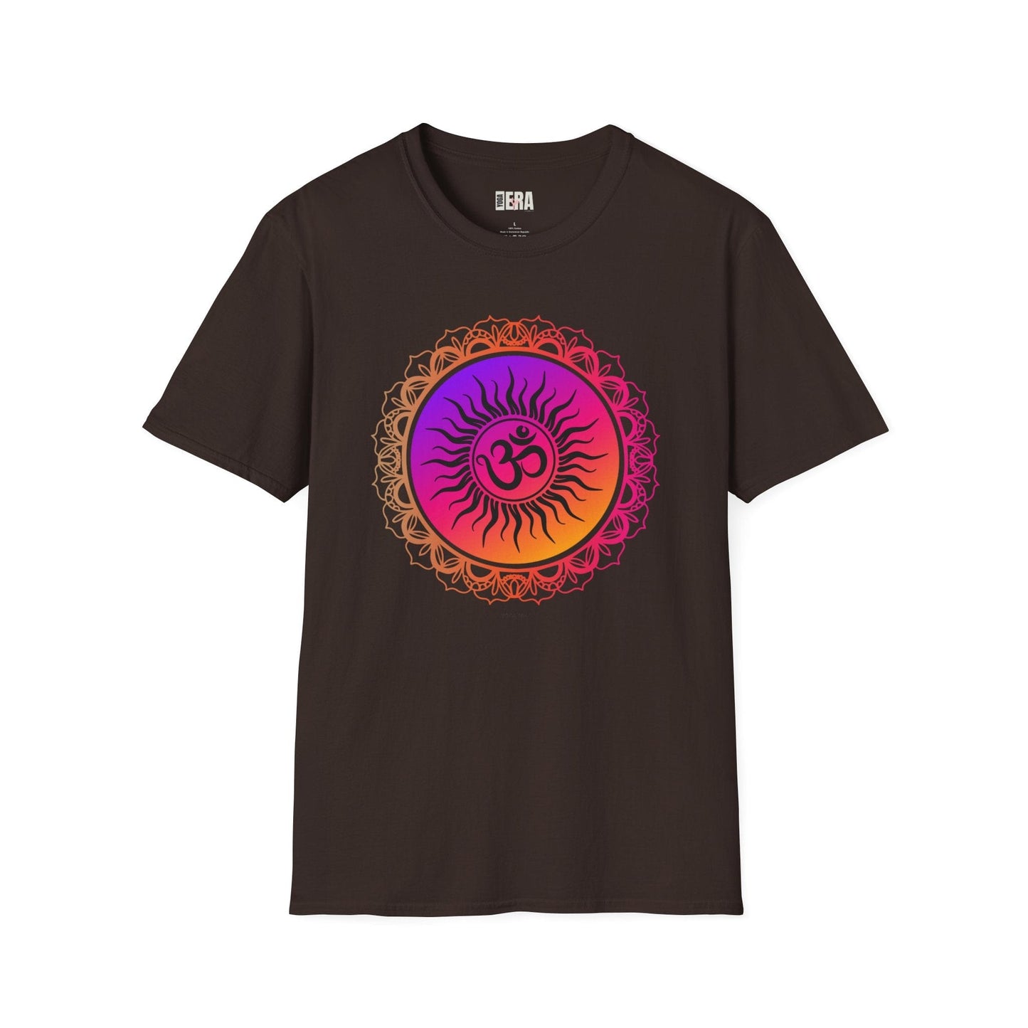 Vibrant Gradient Om Symbol Sun Tee T-Shirt Yoga Era