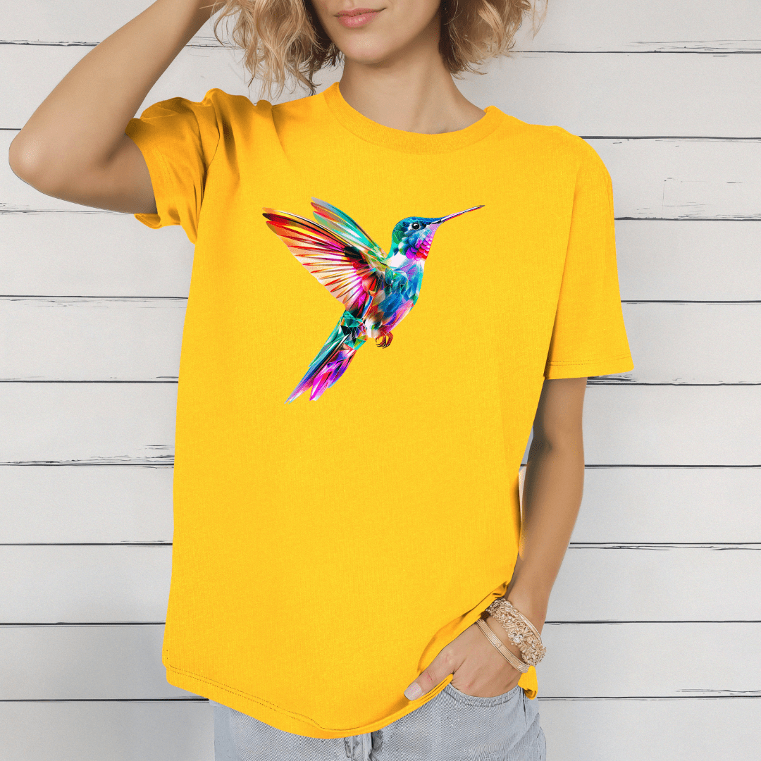 Vibrant Hummingbird Tee T-Shirt Yoga Era