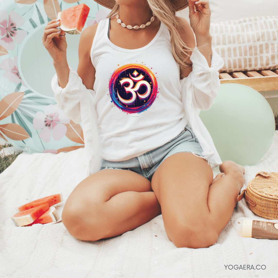 Vibrant Paint Om Symbol Tank 🕉️ Tank Top Yoga Era