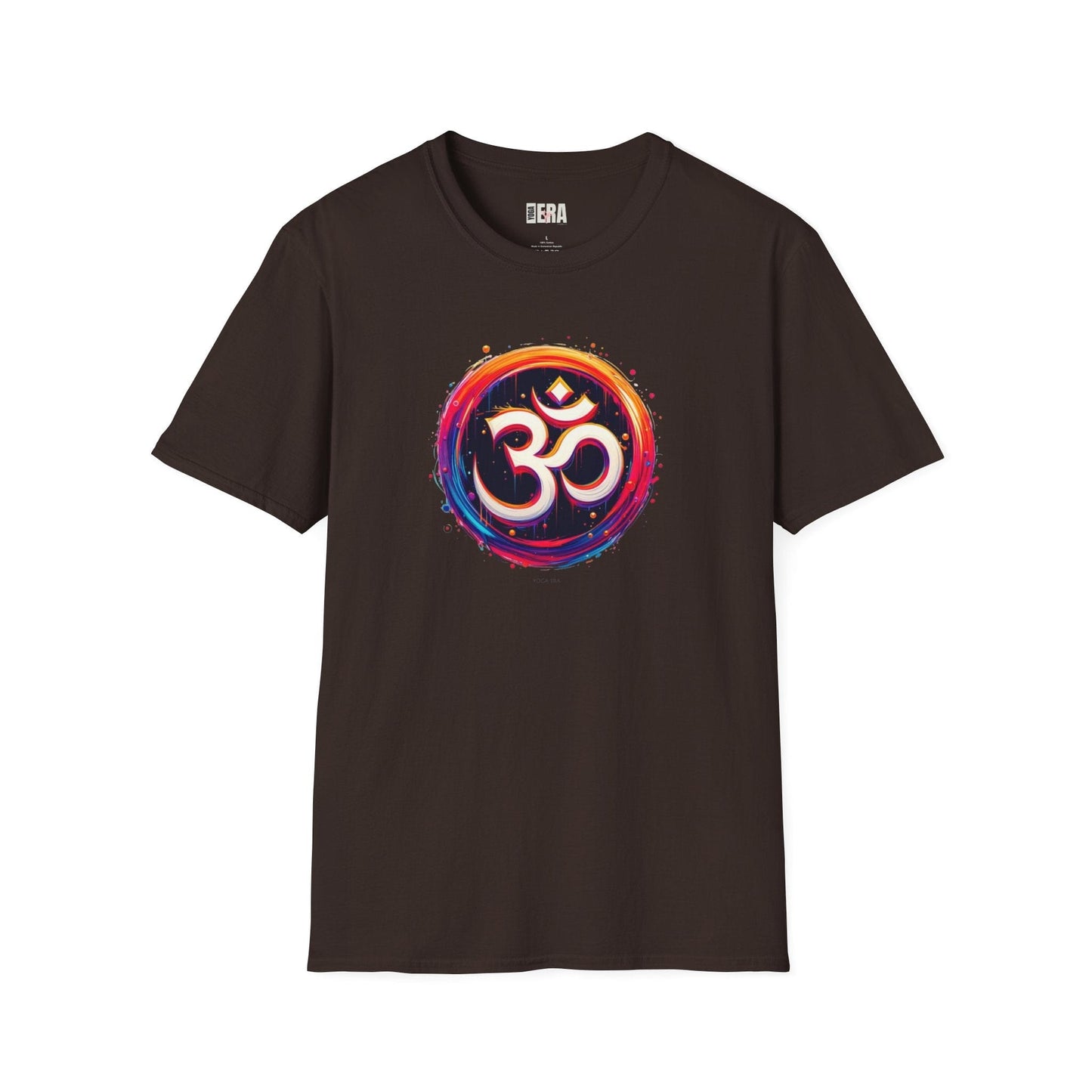 Vibrant Paint Om Symbol Tee T-Shirt Yoga Era