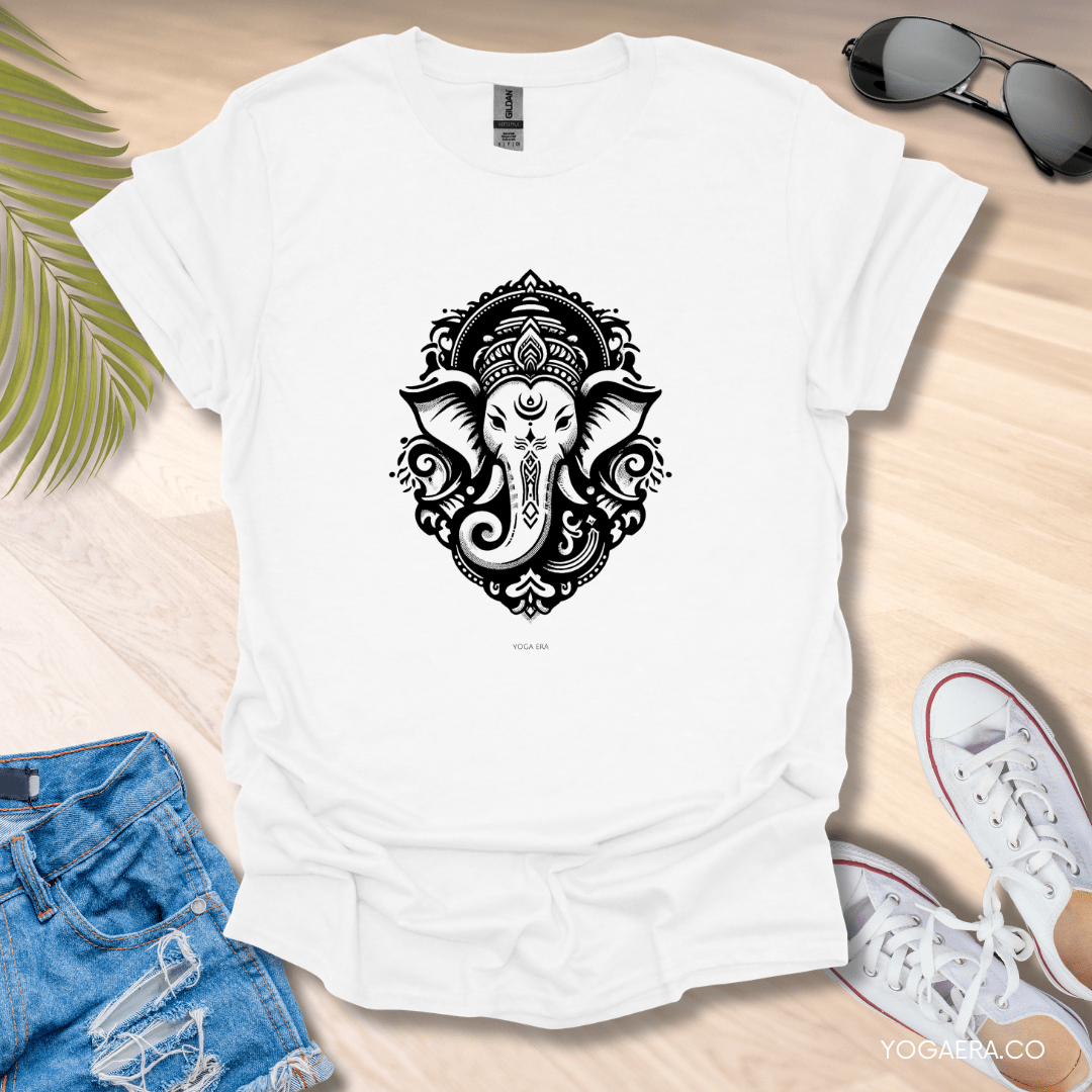 Vintage Ganesha Tee White / S T-Shirt Yoga Era