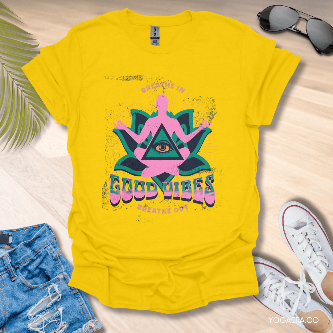 Vintage Good Vibes Tee Daisy / S T-Shirt Yoga Era