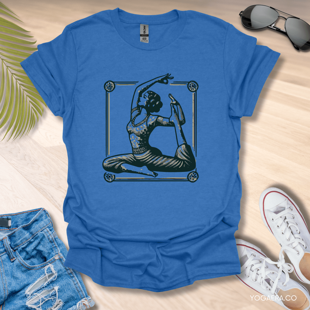 Vintage Illustration Yogi Tee Heather Royal / S T-Shirt Yoga Era